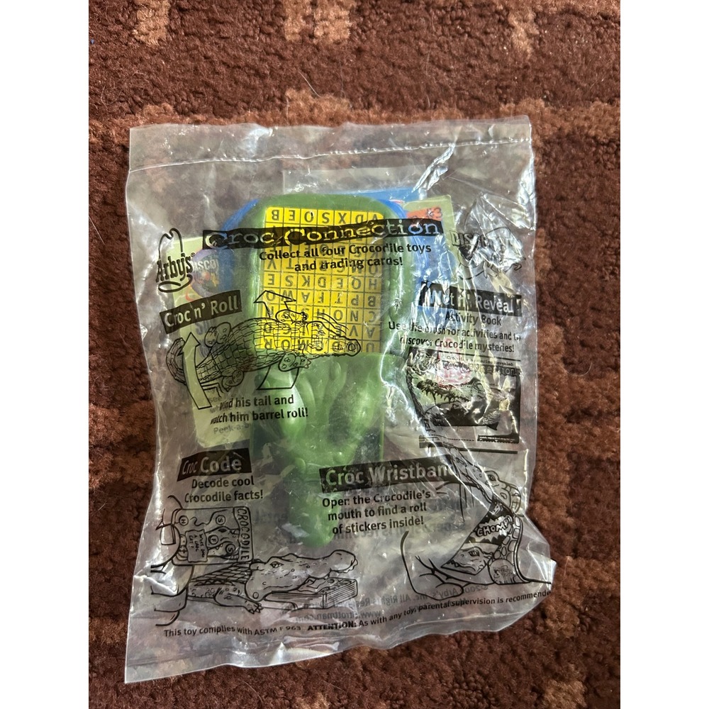Vintage 2002 Arby's Discovery Kids Croc Connection‎ Croc n' Roll Toy Sealed
